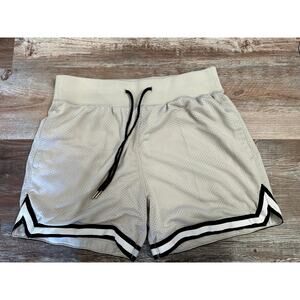 Abercrombie & Fitch shorts basketball boxing shorts in size M white and black
